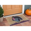 HomeRoots 18" X 30" Brown and Black Coir Birds Outdoor Holiday Door Mat - 2 of 4