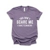 Simply Sage Market You Don't Scare Me I Have Teenagers Short Sleeve Tee - M - Purple - 2 of 4