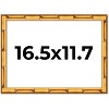 PosterPalooza | 16.5x11.7 Thin Bamboo Picture Frame, UV Acrylic, 2 Finishes - Gold and Brown - 2 of 4