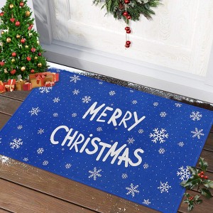 COZONY Christmas Front Door Mat, Xmas Decorative Welcome Doormat, Washable Non-Skid Floor Mat for Outdoor Indoor, Bedroom Living Room Kitchen Nursery - 1 of 4