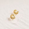 EVRY JEWELS WATERPROOF Gold or Silver Plated Stainless Steel Treasure Earrings - 3 of 3