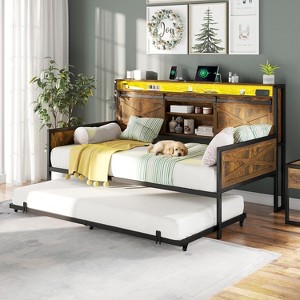 AMERLIFE Twin Daybed with Trundle - 1 of 4
