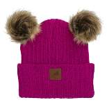 Arctic Gear Adult Cotton Cuff Winter Hat with Double Poms