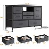 Jojoka 8 Dresser TV Stand with Power Outlet & LED Light, 55'' Wide TV Stand with 8 Deep Drawers - 2 of 4