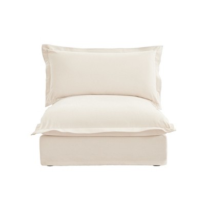CAVINAS Couches for Living Room Deep Seat Sofa Couch Fabric Slip-covered Armchair with Cushion and Pillows