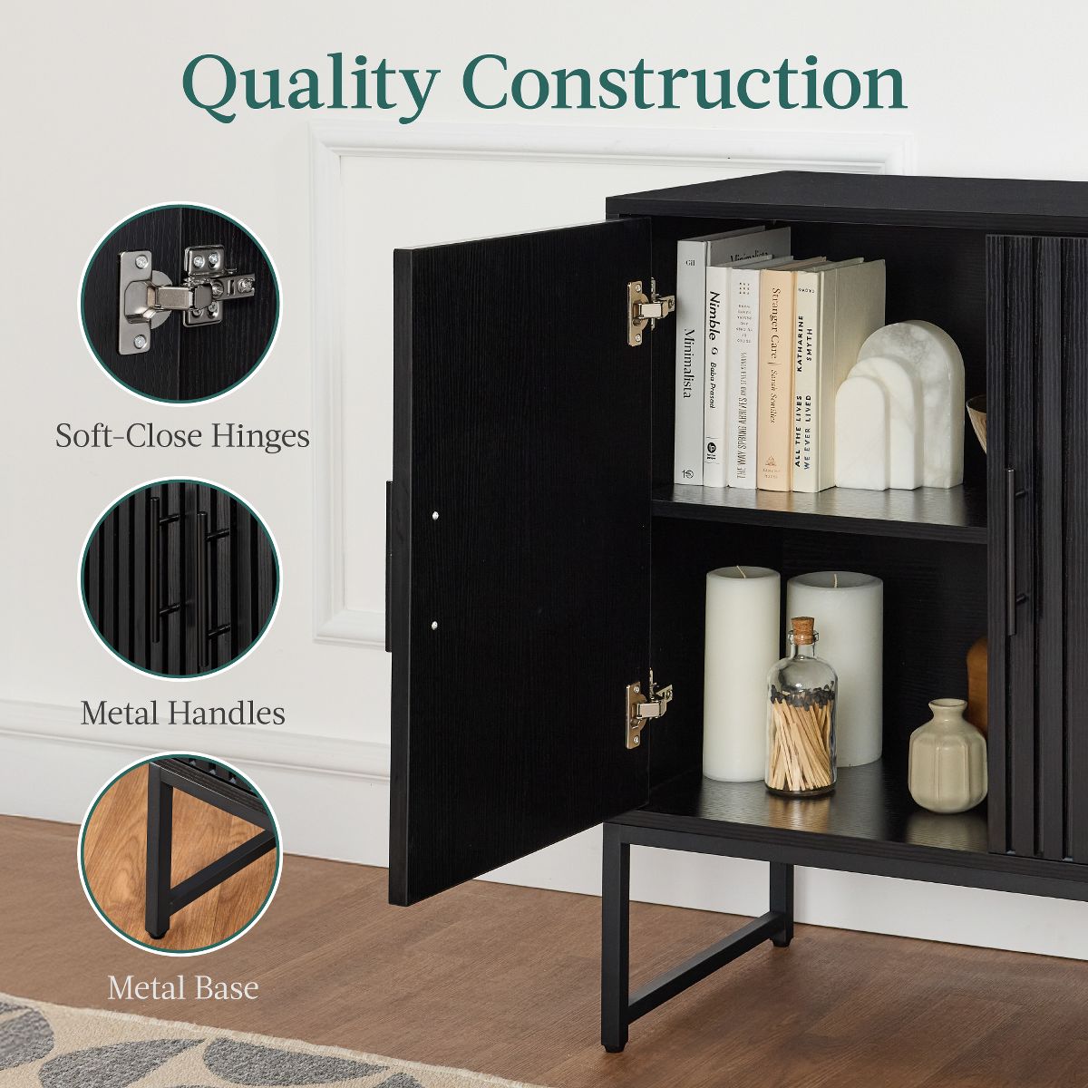 Best Choice Products 2-Door Storage Cabinet - thumbnail 5