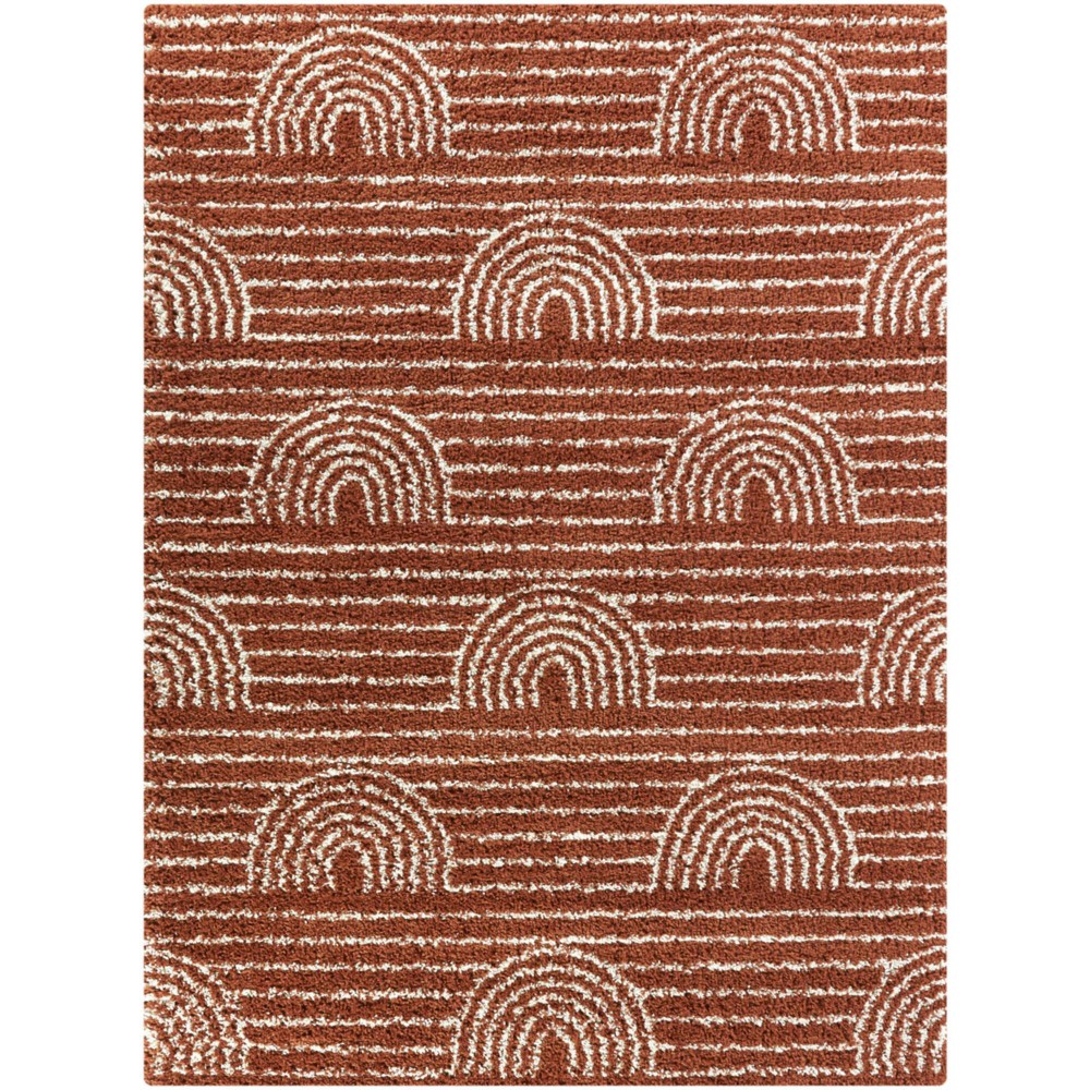 Photos - Area Rug 7'10"x10' Hailey Rainbow Striped Kids' Rug Orange - Balta Rugs