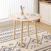 VINGLI 35" Solid Wood Folding Dining Table,Expandable Folding Round Table for Home, Apartment,Office - 2 of 4