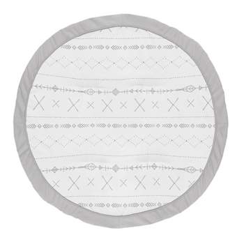 Sweet Jojo Designs Boy or Girl Gender Neutral Unisex Baby Tummy Time Playmat Woodland Friends Grey and White