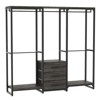 Aheaplus 65.5'' Closet Storage with Fabric Drawers, Corner Closet Organizer with 5 Hanging Rods and Wood Shelves - 2 of 4