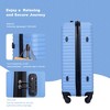 KTMBDW Luggage Sets PC+ABS Durable Suitcase Double Wheels TSA Lock - 3 of 4