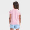 Girls' Short Sleeve Valentine's Day 'Sweet Treats' Graphic T-Shirt - Cat & Jack™ Pink - image 3 of 4