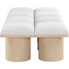 Meridian Furniture,Pavilion Boucle Fabric Bench - 3 of 4
