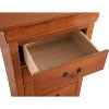NicBex Mid-Century Modern 5 Drawers Dresser with Metal Handles Wooden Closet Organizers and Storage for Bedroom, Living Room, Hallway - 4 of 4