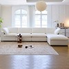 Lesly Square Arm Fabric Rectangle Removable Covers Sectional Sofa - 2 of 4