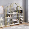 Whisen 5 Tiers Home Office Bookcase Bookshelf Display Shelf  with Round Top - 2 of 4