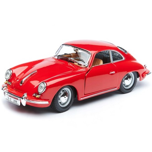 1961 Porsche 356 B Coupe Red 1/24 Diecast Model Car by Bburago