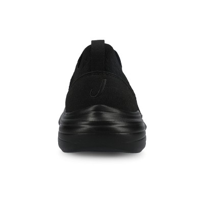 Женские кроссовки Journee Collection Journee Women's Linnea Casual Sneakers, Black 7.5 — фото 3