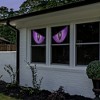 Northlight Lighted Eyes Halloween Window Silhouette Decorations - 40" - Purple - Set of 2 - 2 of 4