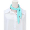 Allegra K Women's Solid Color Bandana Pleated Rhombus Head Scarf Wraps Scarves Neckerchief 1 Pc - 2 of 4
