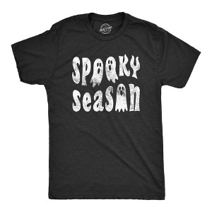 Mens Scary Season T Shirt Funny Creepy Halloween Ghost Fall Lovers Tee For Guys - Crazy Dog Men's T Shirt - 1 of 4