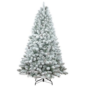 Cesicia Artificial Christmas Tree with Pine Cones, Branch Tips, Metal Stand, for Holiday Decor - 1 of 4