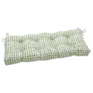 18"x48" Alauda Indoor/Outdoor Bench Cushion Grasshopper - Pillow Perfect: Tufted, Water-Resistant, Fade-Resistant - 1 of 3