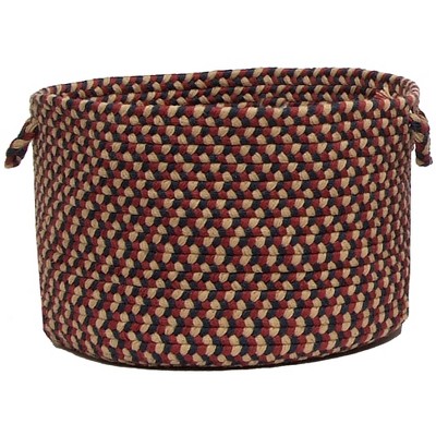Colonial Mills Brook Farm - Burgundy 18"x18"x12"  100% Polypropylene Round