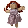 Doll Clothes Superstore Handmade Mauve Brocade Dress Fits 15-16 Inch Cabbage Patch Kid Dolls - 2 of 4