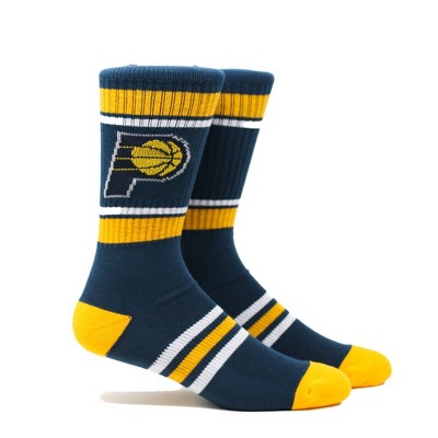 NBA Indiana Pacers Stripe Crew Socks - L