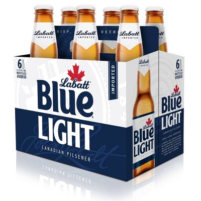 Labatt Blue Light Canadian Pilsener Beer - 6pk/12 Fl Oz Bottles : Target