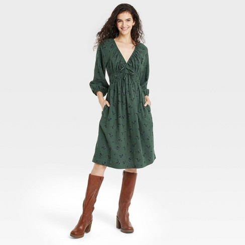 Women's Midi Slip Dress - Universal Thread™ Green Xl : Target