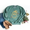 S.W.Smiley Christmas Heart Eyes - Women's Graphic Sweatshirt - 2 of 4