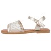 bebe Girls' Sandals - Kids' Open Toe Summer Shoes with Mesh Upper, Perfect Flat Sandals for Girls (Little Girl/Big Girl) - 3 of 4