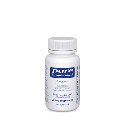 Pure Encapsulations Boron (Glycinate) - for Hormone Balance, Bone Strength and Health, Connective Tissue, and Nutrient Metabolism* - 60 Capsules