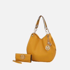 MKF Collection Ashley Vegan Leather Women’s Hobo Shoulder Bag with Wristlet Wallet by Mia K - 1 of 4