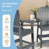 Aoodor Tall Adirondack Chairs Set of 2, HDPE Patio Bar Stool with Connecting Tray,All-Weather Balcony Chair - 4 of 4