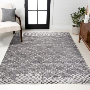 JONATHAN Y Asilah Moroccan Modern Diamond Area Rug - 1 of 4