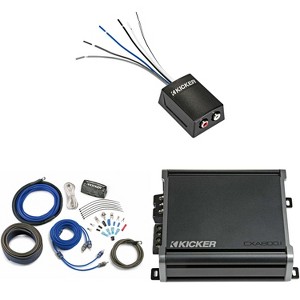 KICKER CXA800.1 800 Watt Mono Amp, KISLOC2 & 4AWG 2 Channel Amp Install Kit - 1 of 4