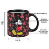 Disney Mickey Mouse Ears 16 Oz Black Heat Reactive Color Changing Ceramic Mug - 4 of 4