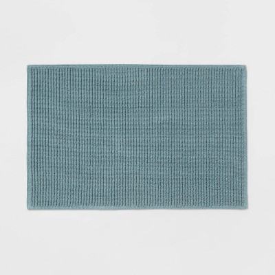 20x34 Antimicrobial Bath Rug Olive Green - Threshold