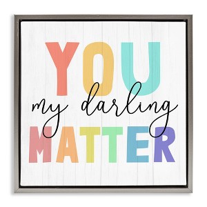 Stupell Industries You Darling Matter Rainbow Letters, 18" x 18" - 1 of 4