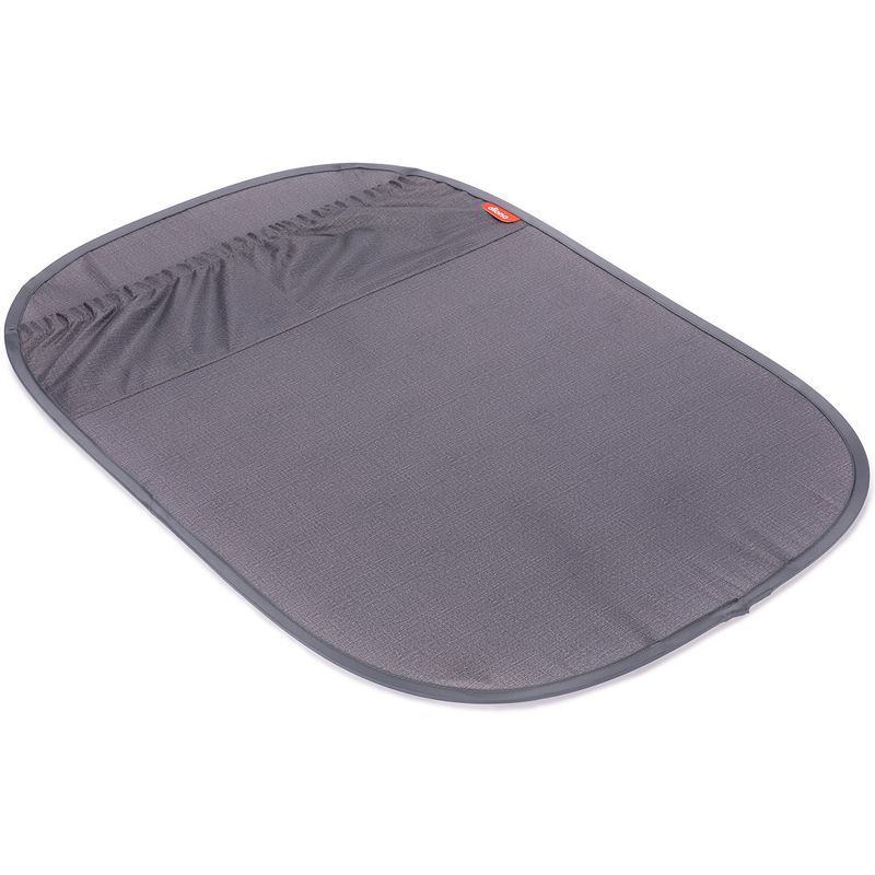 Diono Stuff 'N Scuff XL Kick Mat Back Seat Protector, Storage Pocket, 100% Water Resistant, Gray, 5 of 6