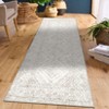 Machine Washable Modern Area Rug Geometric Distressed Non Slip Stain Resistant Non Shedding Pet Friendly Rugs for Living room Bedroom Kitchen - 2 of 4