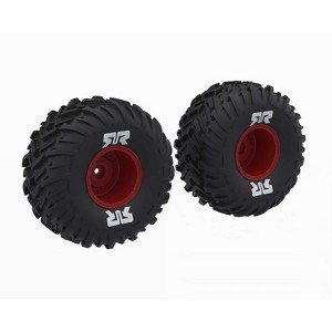 ARRMA ARA-2574 dBoots Cut Chevron MT Tire Set, Glued (2) RED - 1 of 1