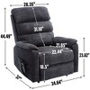 Dual Motor Power Lift Recliner Chair with 8-Point Massage, Lumbar Heating, and Heavy Duty Motion Mechanism - 3 of 4