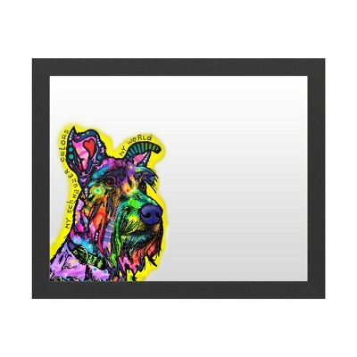 Dry Erase Marker Board with Printed Artwork - Dean Russo 'My Schnauzer' White Board