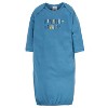 Gerber Baby Boys' Long Sleeve Gowns with Mitten Cuffs - 4-Pack - image 3 of 4