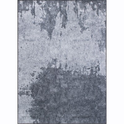World Rug Gallery Distressed Abstract Machine Washable Area Rug