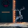 vidaXL - Magical Flying Reindeer Christmas Decoration with Energy-Efficient 120 LEDs, Multiple Lighting Effects, Indoor/Outdoor Use, White and Silver - 3 of 4